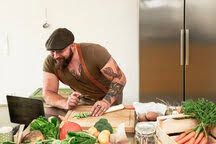 These guidelines will help you learn how to research your symptoms online if you have concerns. Mature Man Trying Out Vegetarian Online Recipes Stockphoto