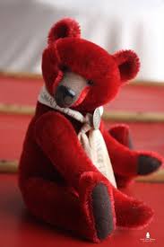 Theophile 12 Hand Dyed Red Mohair Teddy Bear By Marionbearmaker Mohair Teddy Bear Red Teddy Bear Teddy Bear