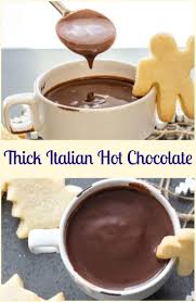 Thick Italian Hot Chocolate A Mug Full Of Creamy Deliciously Hot Chocolate Made With Real Chocolate And Milk The Ultimate Co Dessert Recipes Food Italian Hot