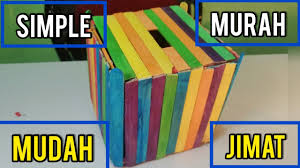 Diy tabung duit | tabung kitar semula. Diy Membuat Tabung Mengunakan Batang Ais Krim Youtube
