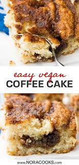 Vegan Coffee Cake Recipe Vegan Coffee Cakes Vegan Baking Recipes Vegan Breakfast Easy