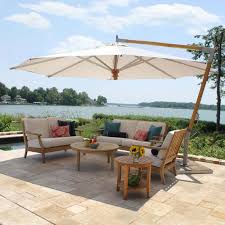 One of patio table umbrella hole scheme outdoor coffee table umbrella stand table ana white metal outdoor side table outdoor space outdoor. Cantilever Patio Umbrella Eucalyptus 13 Ft Octagon Pendulum Umbrella