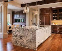 When you look for a simple, cozy piece, this particular one is the way to go. Beautiful Waterfall Kitchen Islands Countertop Designs Designing Idea