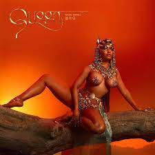 Nicki Minaj poses topless with beaded nipple pasties in risque shot for new  album Queen 