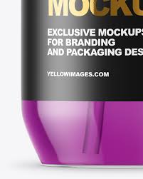 Clear Colored Liquid Soap Bottle With Pump Mockup Yellow Author