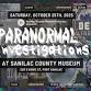 Paranormal Investigations at Sanilac County Museum event image