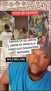 Costo del vestido Papaya en la boda de Iyabo Ojo