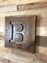Custom Recycled Pallet Initial B Sign Wooden Letter Sign Wood Pallet Signs Wooden Letters Recycled Pallet