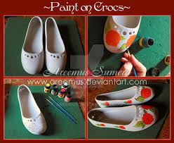 Paint On Crocs Shoes By Areemus Deviantart Com On Deviantart Crocs Shoes Diy Shoes Crocs