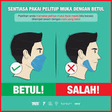 Caranya adalah dengan memakai face mask dengan cara yang betul. Tv3 Malaysia Pelitup Muka Perlu Dipakai Dengan Cara Yang Betul Iaitu Menutupi Hidung Dan Mulut Sepenuhnya Jangan Pakai Pelitup Muka Di Bawah Hidung Pakai Pelitup Muka Yang Longgar