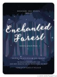 You've got great invitation shapes like rectangle and rounded. Midnight Enchanted Forest Prom Invitation Prom Invitations