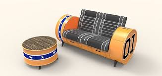 Oil Drum Furniture On Behance Barrel Furniture Metal Drum Drum Chair