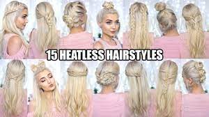 15 Braided Heatless Hairstyles Back To School Hairstyles Hair Styles Heatless Hairstyles