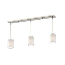 Check spelling or type a new query. Z Lite Sedona 3 Light Kitchen Island Light Brushed Nickel 192 6 3w Rona