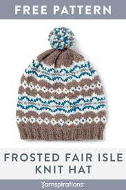 Knit A Classic Fair Isle Hat Using Patons Classic Wool Worsted Yarn Yarnspirations Patons Patonsclass Fair Isle Hat Pattern Fair Isle Knitting Knitted Hats