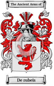 Italyheritage ⇒ genealogy ⇒ italian surnames ⇒ etymology ⇒ de‑ origin and etymology of italian surnames: De Rubeis Name Meaning Family History Family Crest Coats Of Arms