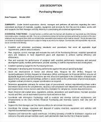 Purchasing Manager Job Description Template Purchasing Manager Resume If You Were Interested In Pu Purchase Manager Manager Resume Job Description Template