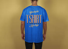 Download Free Half Sleeves Male Backside T Shirt Mockup Psd Good Mockups