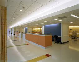 Som Kings County Hospital Center Healthcare Patient Floor Nurse Station Hospital Interior Design Hospital Design Hospital Interior