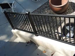 We provide sales and delivery of precast products, landscaping supplies and outdoor accessories. Black Ornamental Aluminum Stair Railing On Top Of Concrete Wall Concrete Stairs Backyard Makeover Stairs