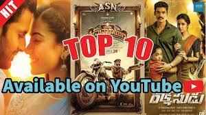 Top 10 New Blockbuster South Indian Movies Available On Youtube Indian Movies Hindi Movies Movies