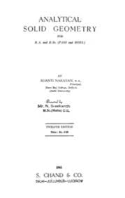 Analytical Solid Geometry Shanti Narayan Free Download Borrow And Streaming Internet Archive