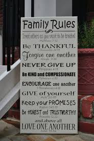 Family Rules With Bible Verses 12 X24 Love Sharing All The New Stuff Here On Pintrest Christy Tusing Borgeld Quotes Bible Verses Family Rules Verses