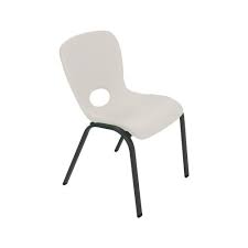 Lifetime Almond Stacking Kids Chair Set Of 13 Brown
