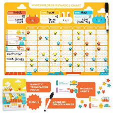 Details About Chore Chart For Kids Magnetic Reward Calendar Board Dry Erase Schedule