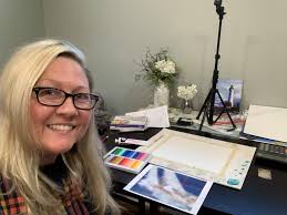 Never stop learning! Hubble Middle School art teacher Heather Adams has her  in-home studio open! #ILSchoolsStepUp #YourCommunitySchools