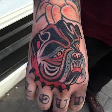Download 130+ royalty free english bulldog tattoo vector images. Traditional Bulldog Tattoos Cloak And Dagger Tattoo London