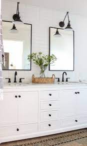 Modern Farmhouse Master Bathroom Renovation With Delta The Process Reveal Master Bathroom Renovation Modern Farmhouse Master Bathroom Bathroom Vanity Decor