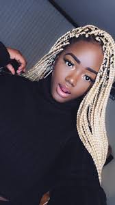 Black And White Braids On Dark Skin Blonde Braids On Dark Skin Ig Le Tisu Dark Skin Blonde Hair Blonde Braids Blonde Braiding Hair