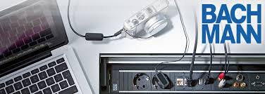 Designová elektrická výkyvná zásuvka pix bachmann. Bachmann Anschlussfelder Power Distribution Lanlight
