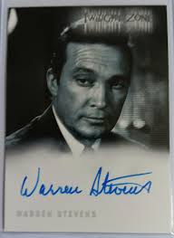 TWILIGHT ZONE SCIENCE SUPERSTI WARREN STEVENS AS NATE BLEDSOE AUTOGRAPH  CARD A93