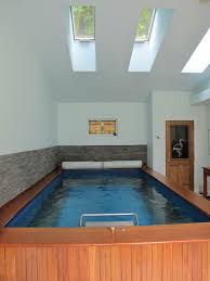 An Indoor Endless Pool With Natural Light Coming In From Some Well Placed Skylights Swimming Pools Shipping Container Swimming Pool Indoor Pool Design