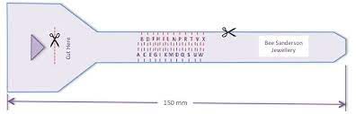 Make sure that you have not reduced the print size in your printer 'page setup' area. Bee Sanderson Jewellery Ring Sizing Page Bee Sanderson Jewellery