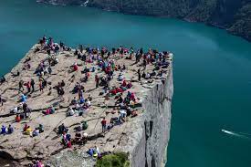 Preikestolen or prekestolen preacher`s pulpit or. Preikestolen Norway Most Beautiful Spots