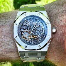 This Is The Audemars Piguet Royal Oak Skeleton Ref 15305 That Was Released Back At Sihh 2010 One Of My Favorite Watches Thanks To Mrqu Relogios Acessorios