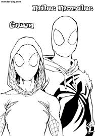 In the movie the amazing spiderman. Miles Morales Coloring Pages Free Printable Coloring Pages