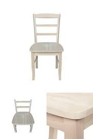 Find unfinished dining chairs at lowe's today. Dining Chairs Unfinished Madrid Ladderback Set Of 2 Solid Hardwood Sturdy Built 136 22 Picclick