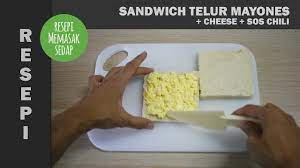 Rebus telur selama lebih kurang 12 menit. Resepi Sandwich Telur Mayones Roti Cheese Sos Chili Mayonis Youtube