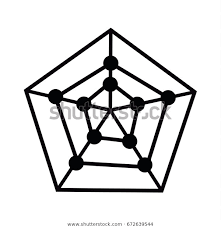 Radar Graph Icon Spider Chart Vector Stock Vector Royalty