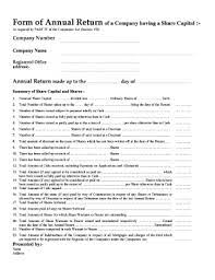 (4) the annual return signed by a director or by the manager or secretary of the company shall be lodged with the registrar within one month or in the case of a company keeping pursuant to its articles a branch register in any place outside malaysia within two months after the annual general meeting. Form Of Annual Return Fill Online Printable Fillable Blank Pdffiller