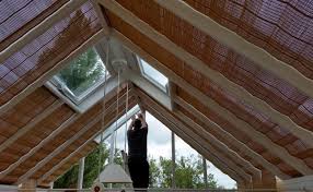 Our conservatory roof blinds will really compliment any conservatory.we can supply and fit perfect fit roof blinds to any shape or size of conservatory.each roof blind is individually made to fit the frame of your conservatory roof perfectly. Wood Weave Conservatory Roof Blinds