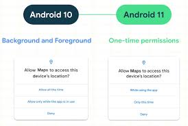 Exported means other apps besides current app can invoke this service component, enabled after you start the background service, you can go to settings —> developer options. Android 11 Privacy Grant Background Location From Settings 9to5google