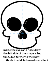 Here's the last tattoo tutorial for the night and it will be on how to draw a skeleton head skull. How To Draw An Easy Cartoon Skull For Halloween Step By Step Lesson For Kids How To Draw Step By Step Drawing Tutorials
