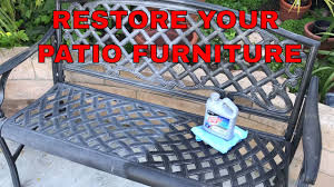 Inspired in gilbert poillerat designs. Restore And Protect Aluminum Yard Furniture In Minutes Protects Too Youtube
