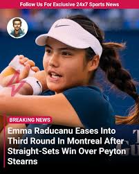 Raducanu wins Canadian Open match