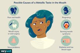 Check spelling or type a new query. What Causes A Metallic Taste In Your Mouth